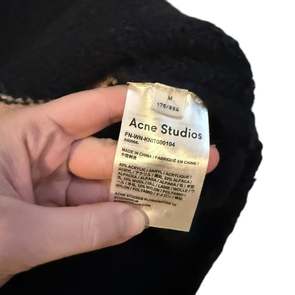 Acne Studios Oversized Stripe Pullover Size Medium - Picture 6 of 7